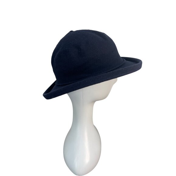 Cotton Country Navy Blue Knit Bucket Hat One Size - Picture 2 of 8